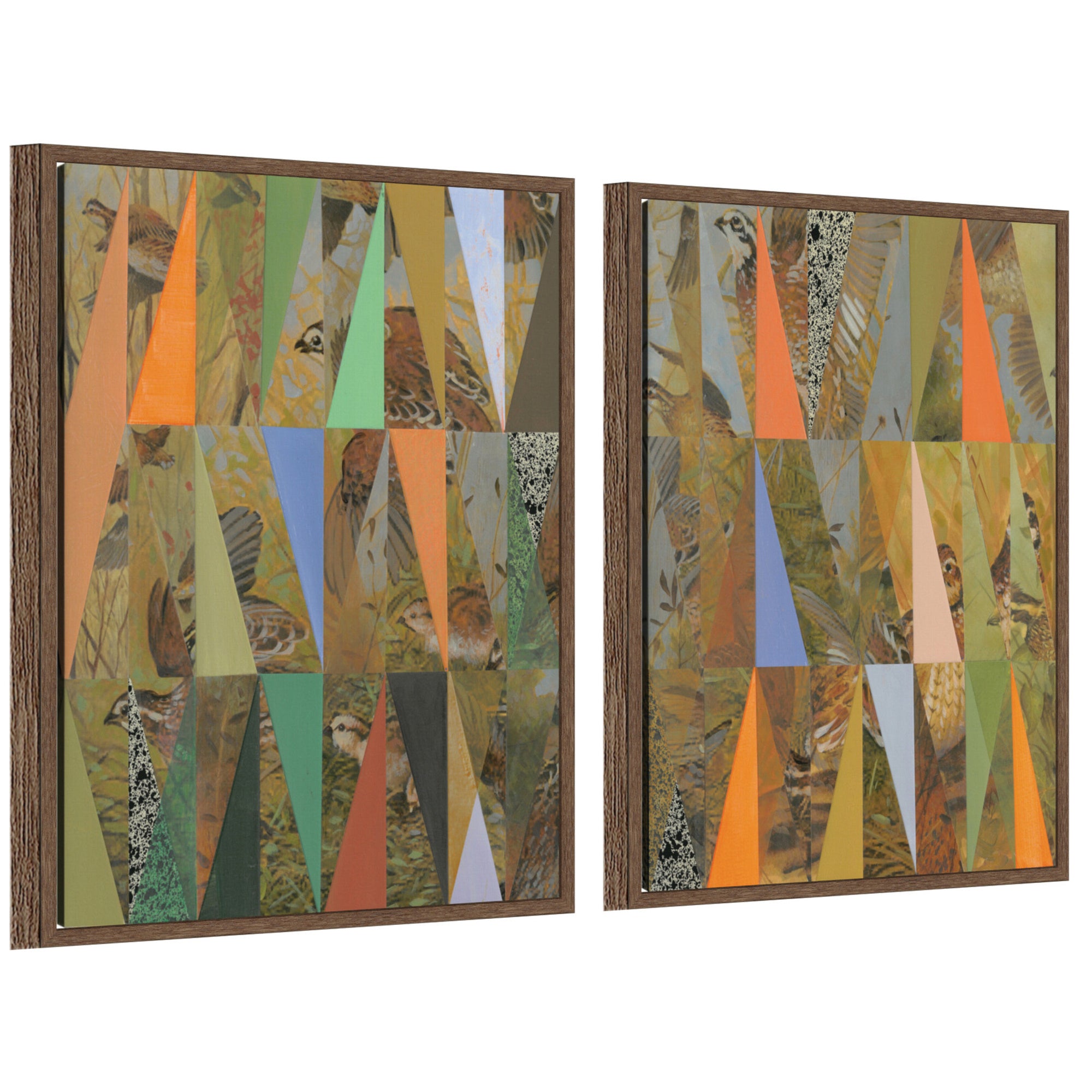 Art Set 2 Piece Set 18x24 Sylvie Walnut 1