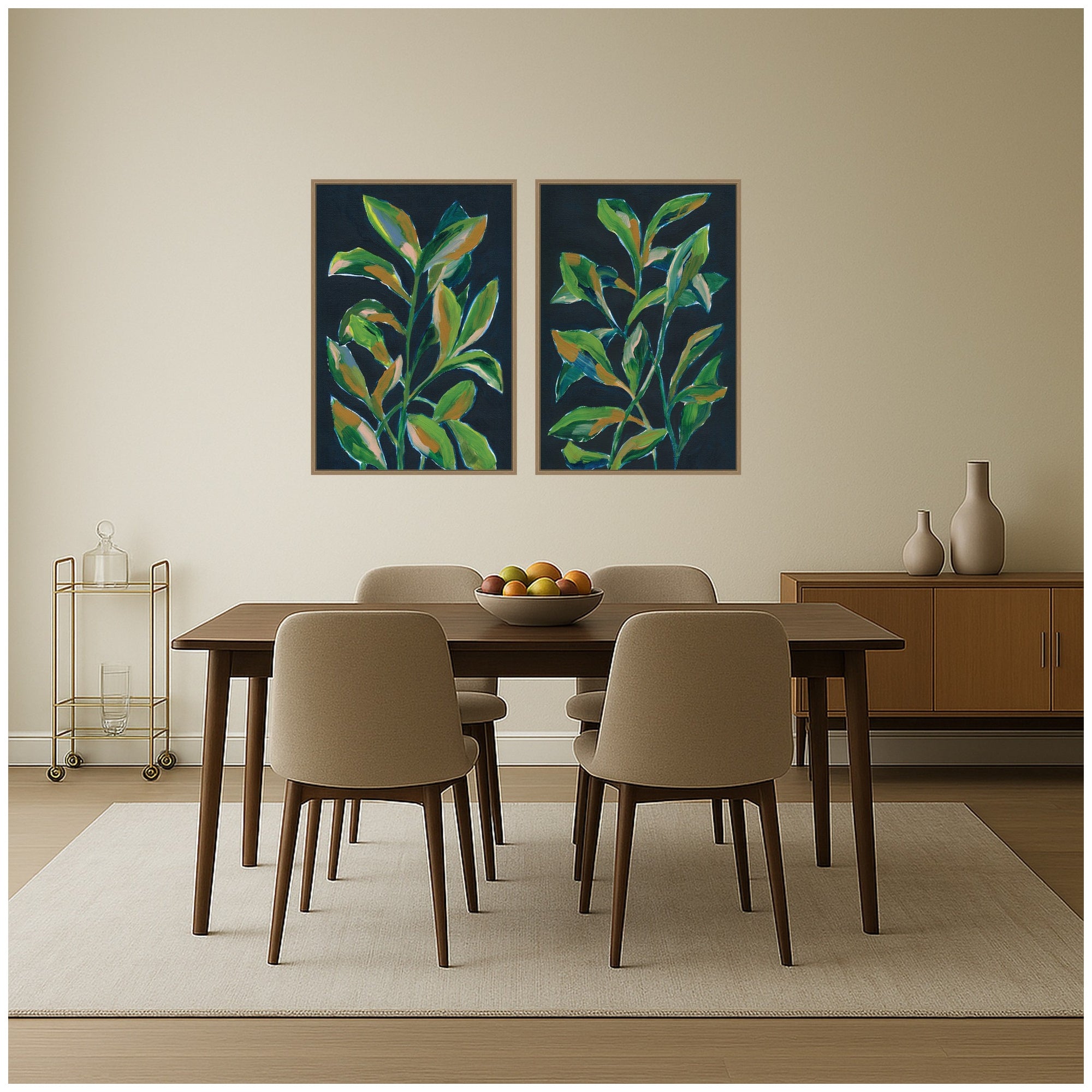 Art Set 2 Piece Set 23x33 Sylvie Dark Gold 7