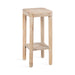 Side Table Natural Beige 12x12x28 1