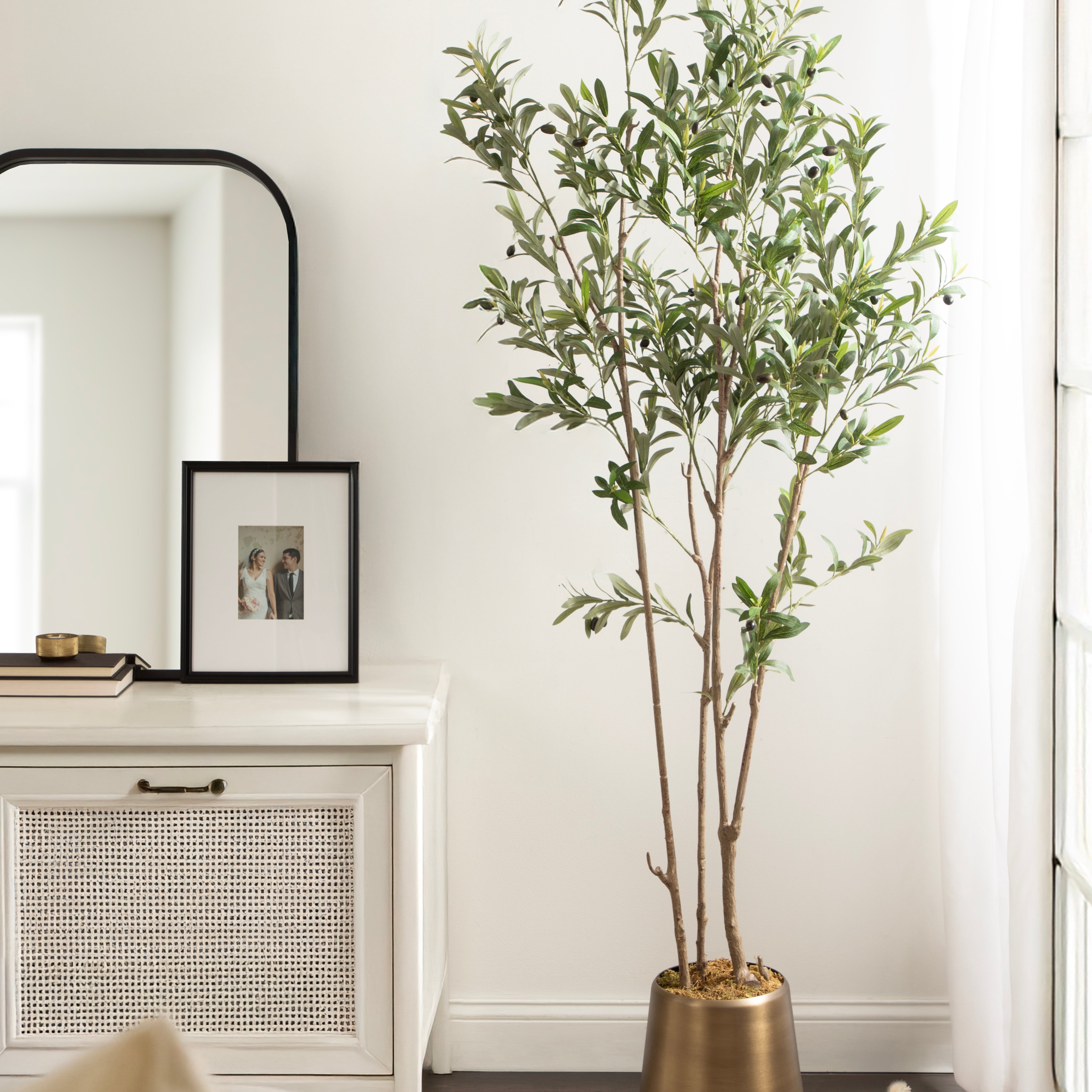 Faux Tree 7' Gold 8