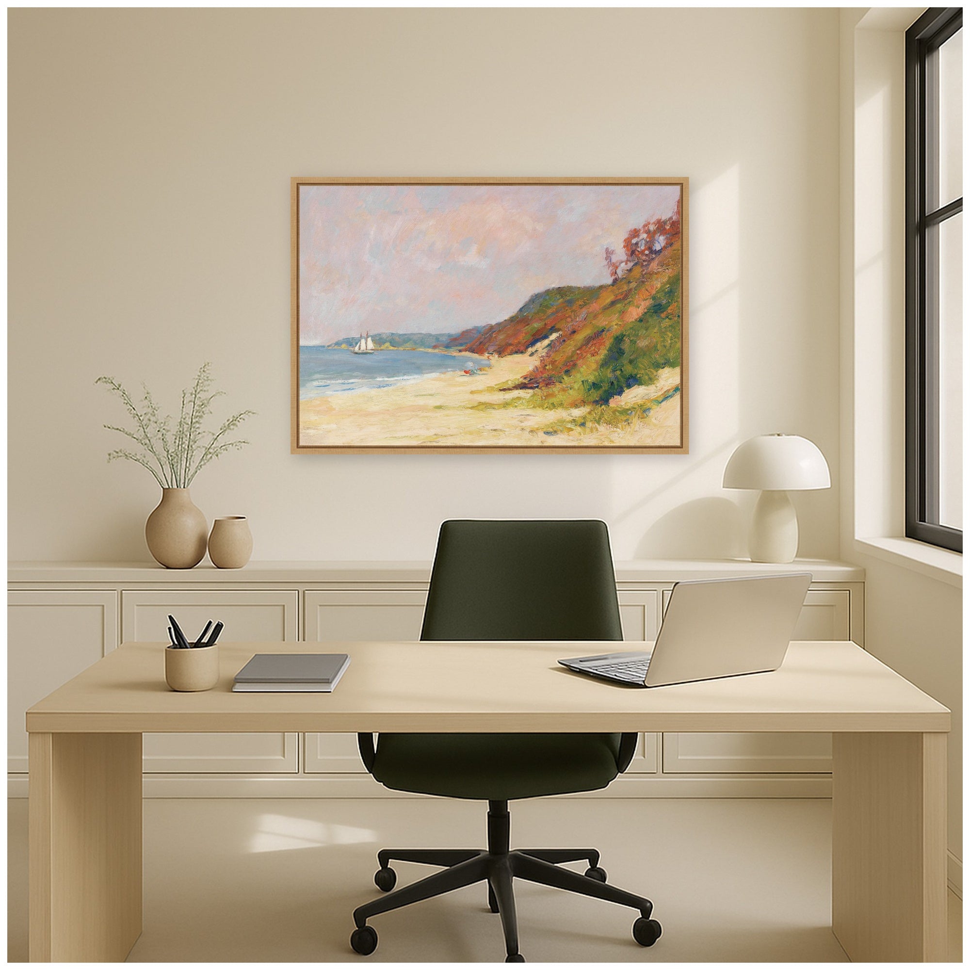 Framed Canvas 33x23 Sylvie Natural 7