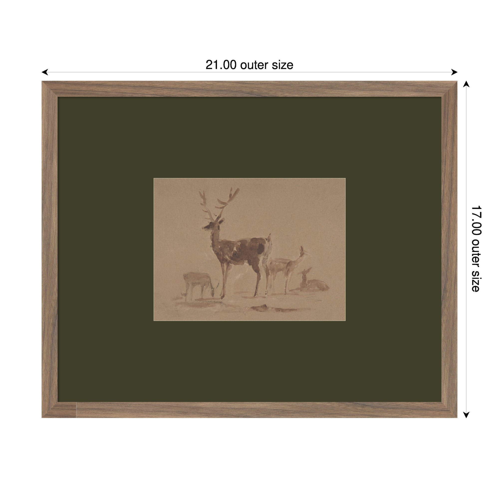 Framed Art Svelte Walnut 21x17 2