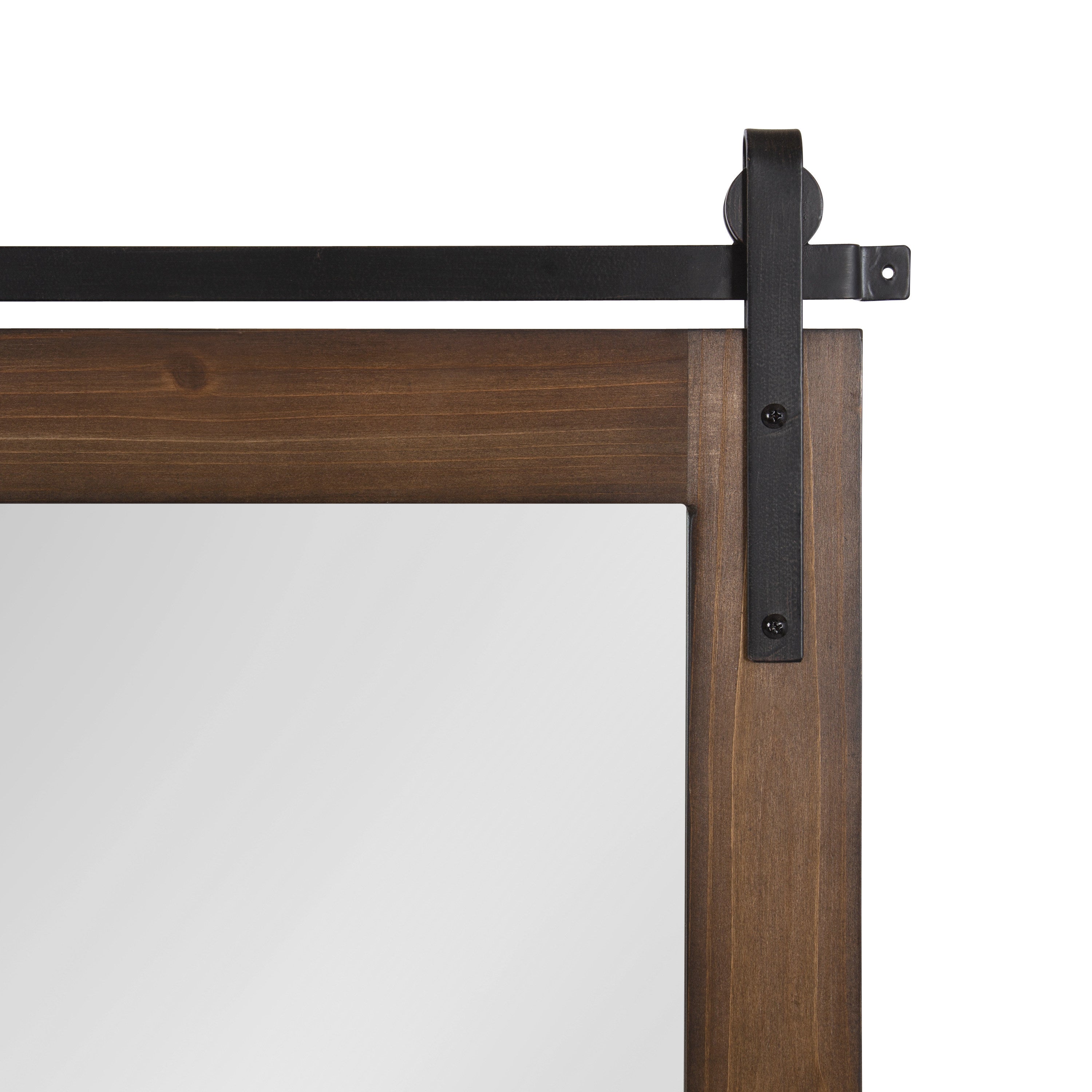 Rectangle Mirror Walnut Brown 24x30 3