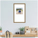 Wall Frame Belvedere Bronze 13x22 matted to 8x8 6