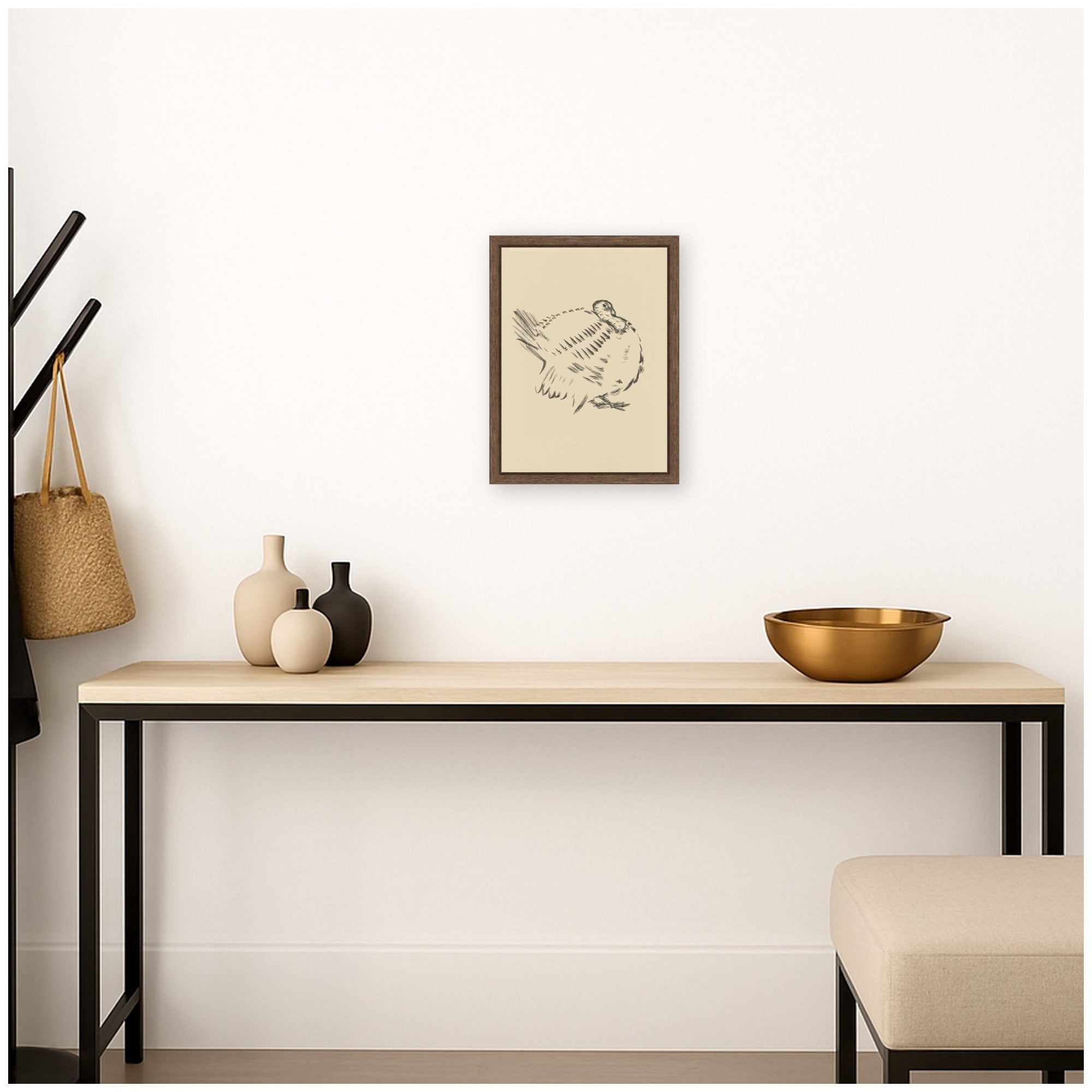 Framed Canvas 10x13 Sylvie Walnut 5