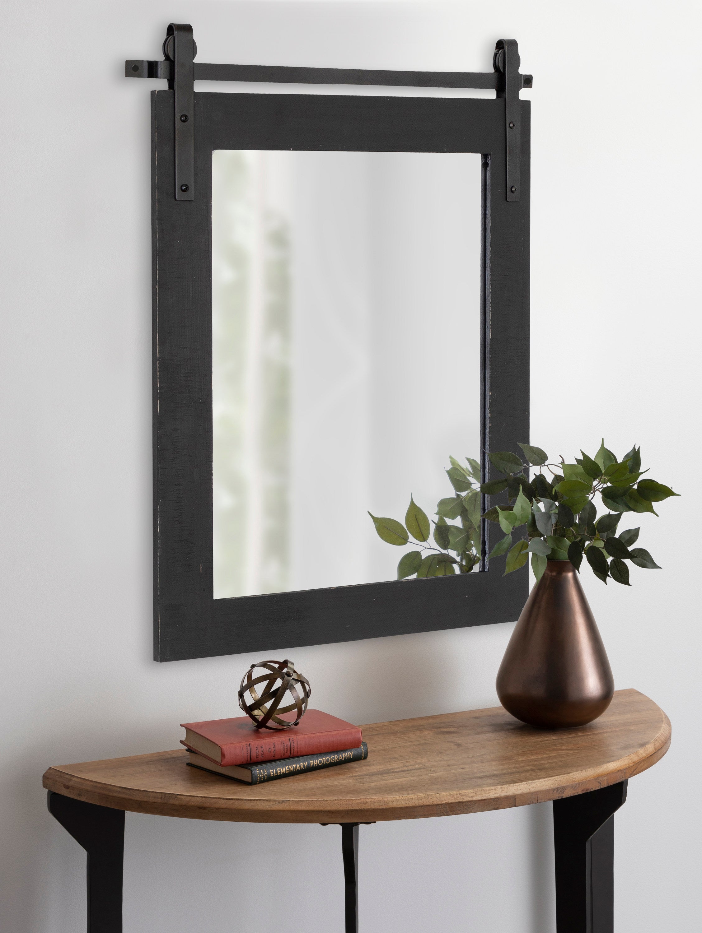 Rectangle Mirror Black 22x30 6