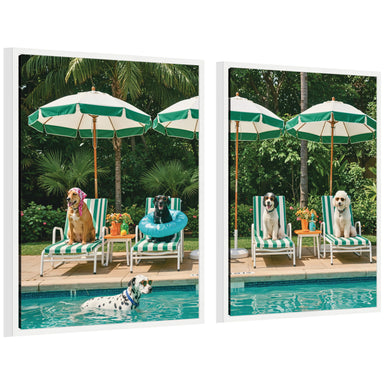 Art Set Sylvie White 2 Piece Set 18x24 1