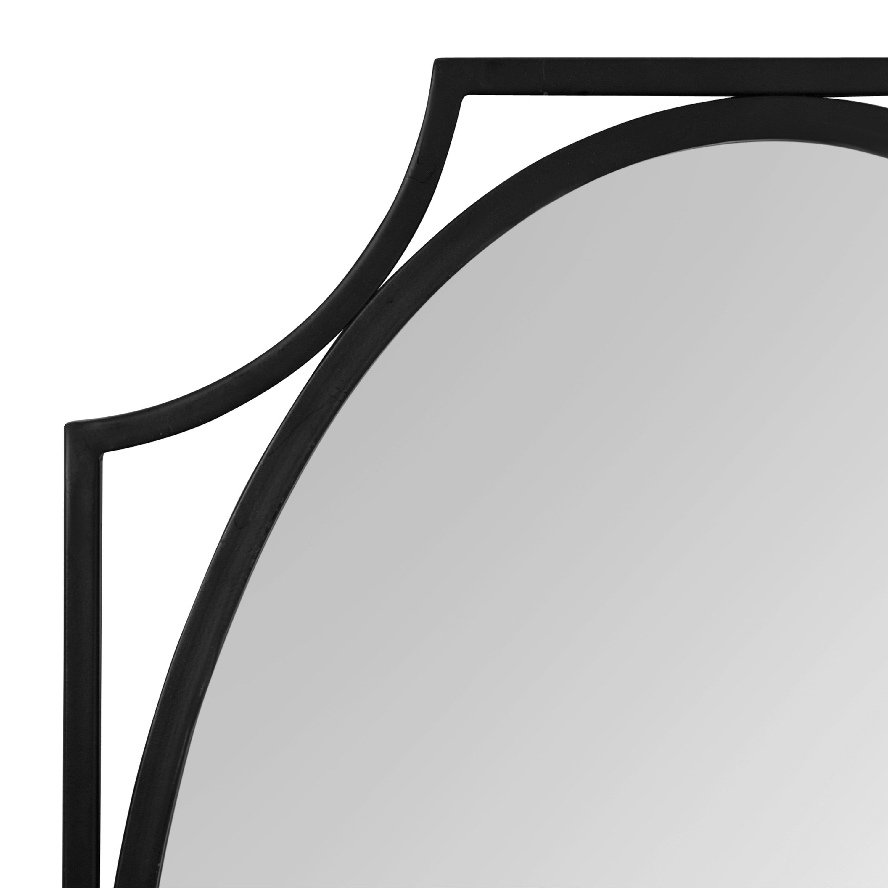 Scallop Mirror Black 20x30 3