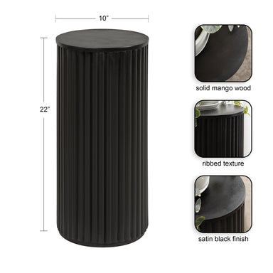 Drink Table Black 10x10x22 2