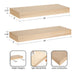 Floating Shelf 2 Piece 24 Inch Natural 2