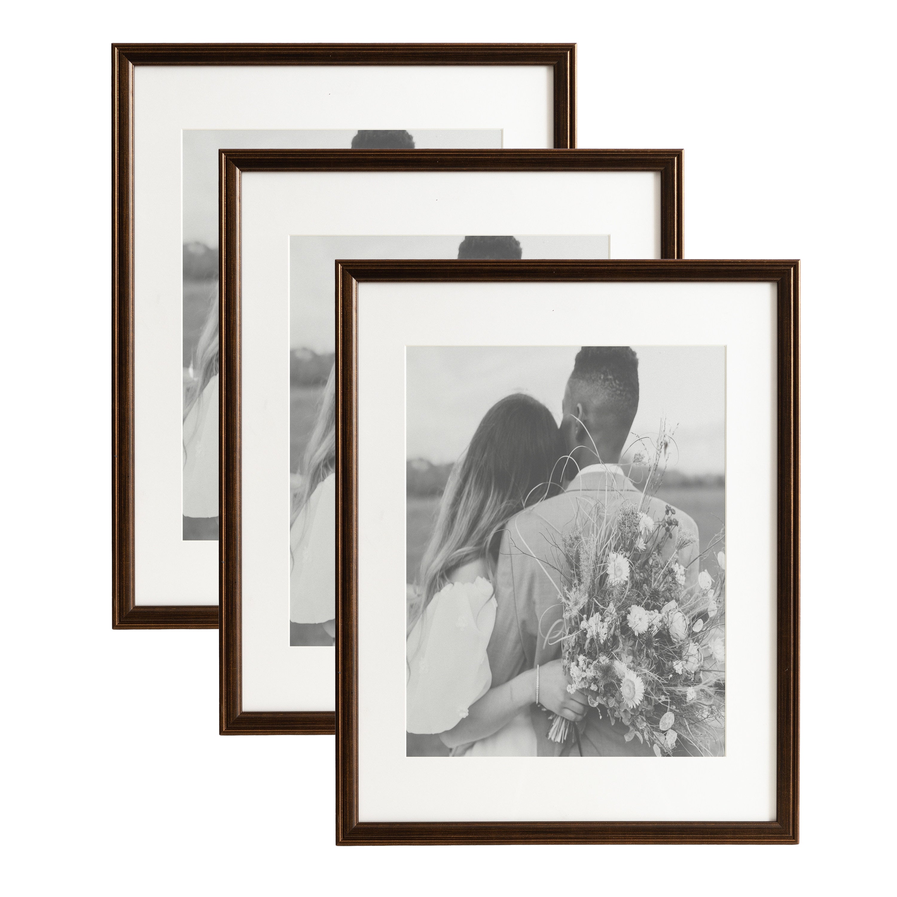 Wall Frame Bronze 14x18 matted to 11x14 1