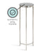 Drink Table Gray Silver 9x9x23 3
