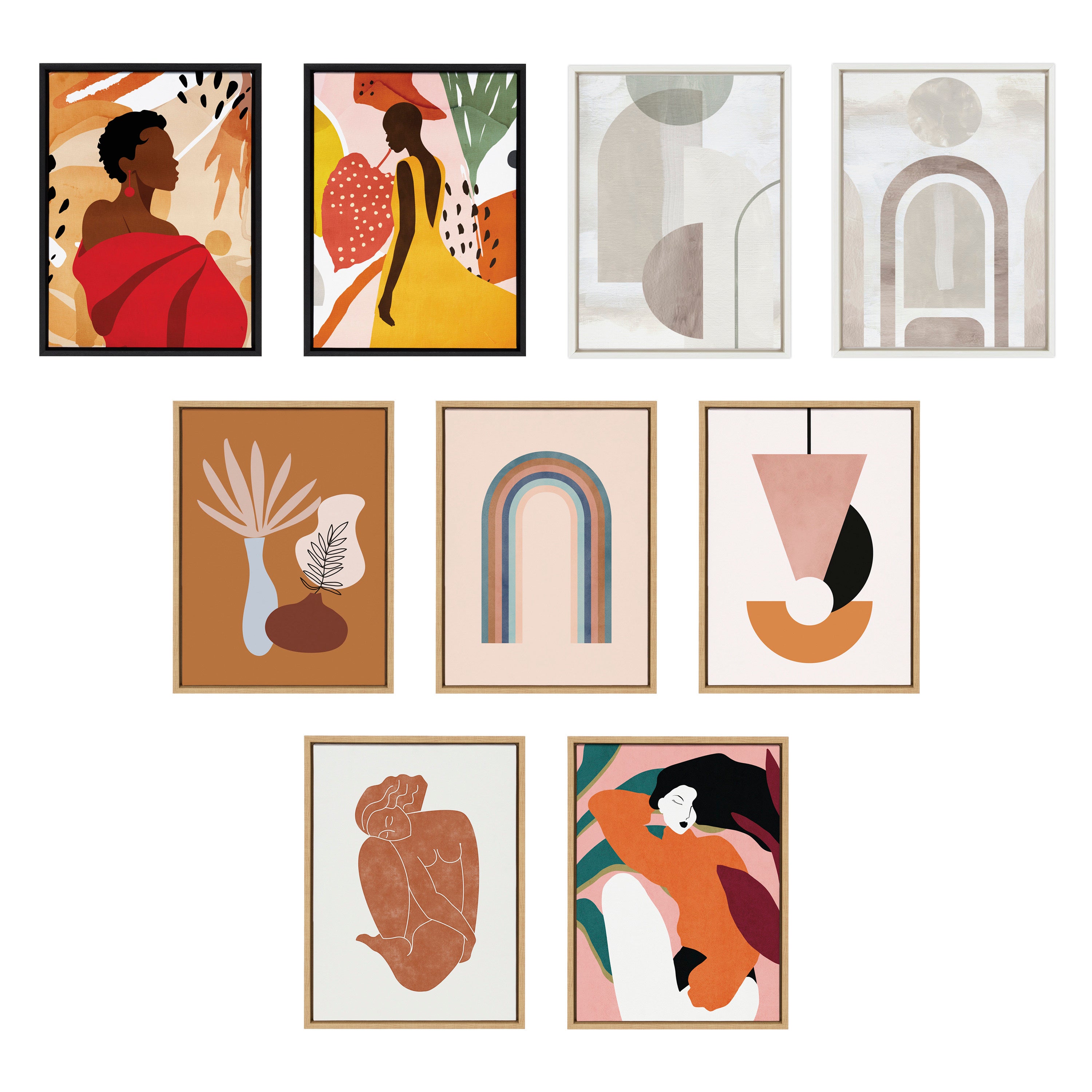 Art Set 3 Piece Set 18x24 Sylvie Natural 4