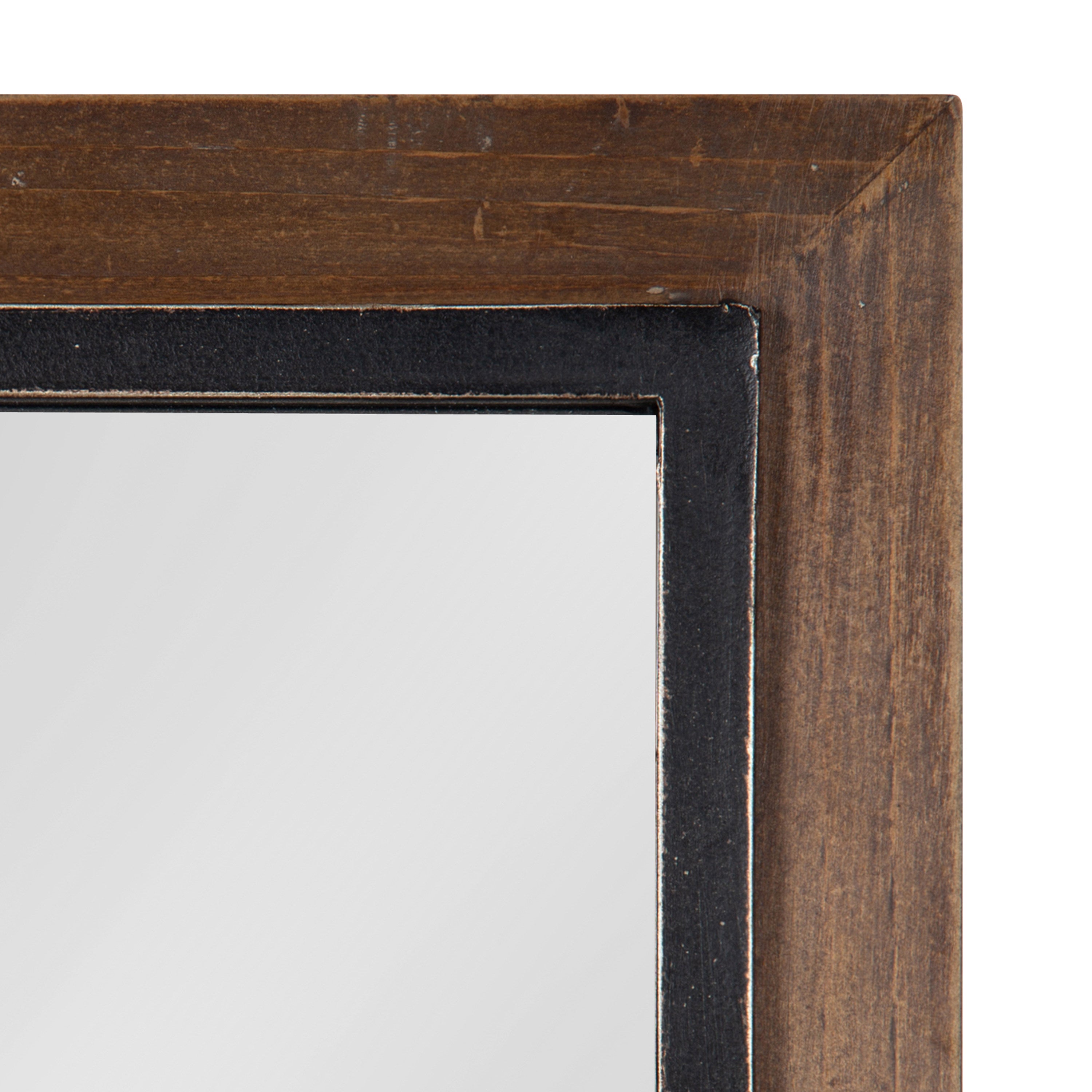 Decorative Mirror Walnut Brown 16x42 3
