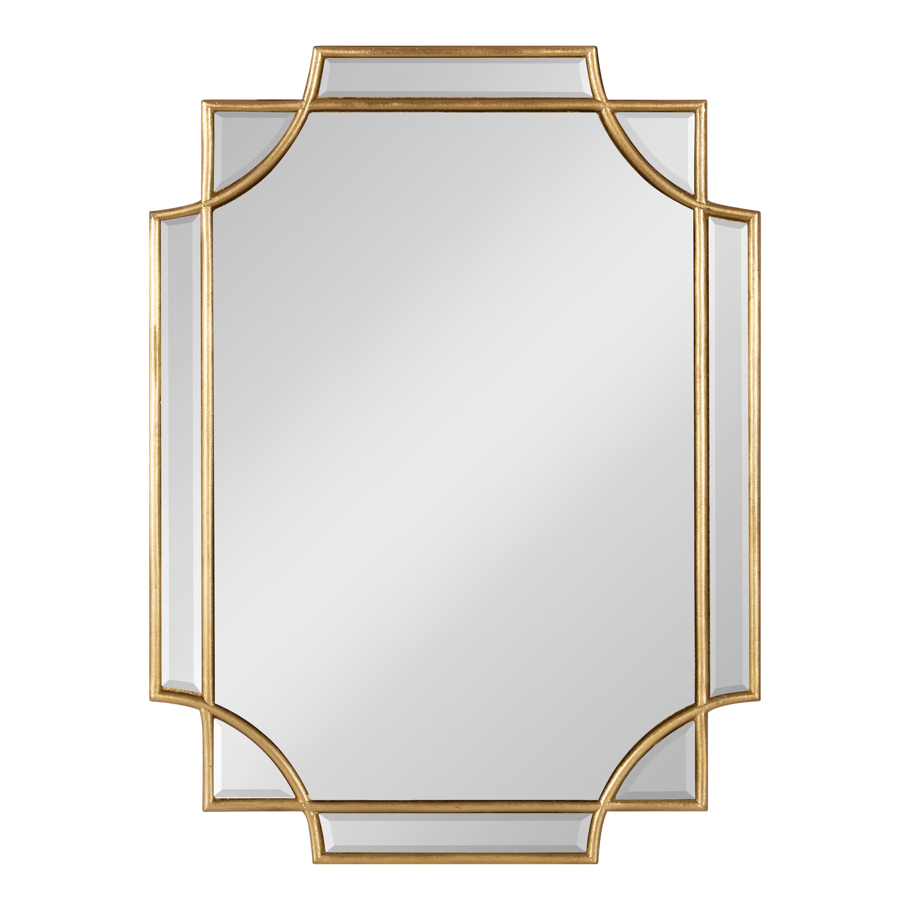 Scallop Mirror 18x24 Gold 2