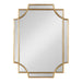 Scallop Mirror 18x24 Gold 2
