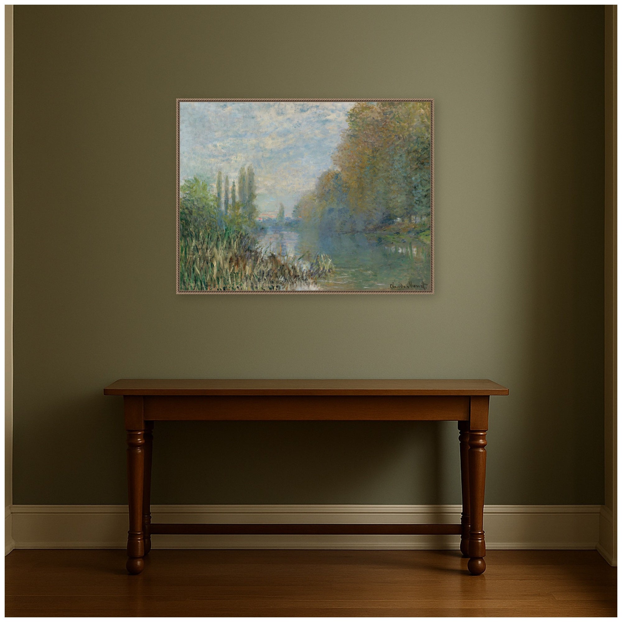 Framed Canvas 42x32 Sylvie Beaded Dark Gold 7