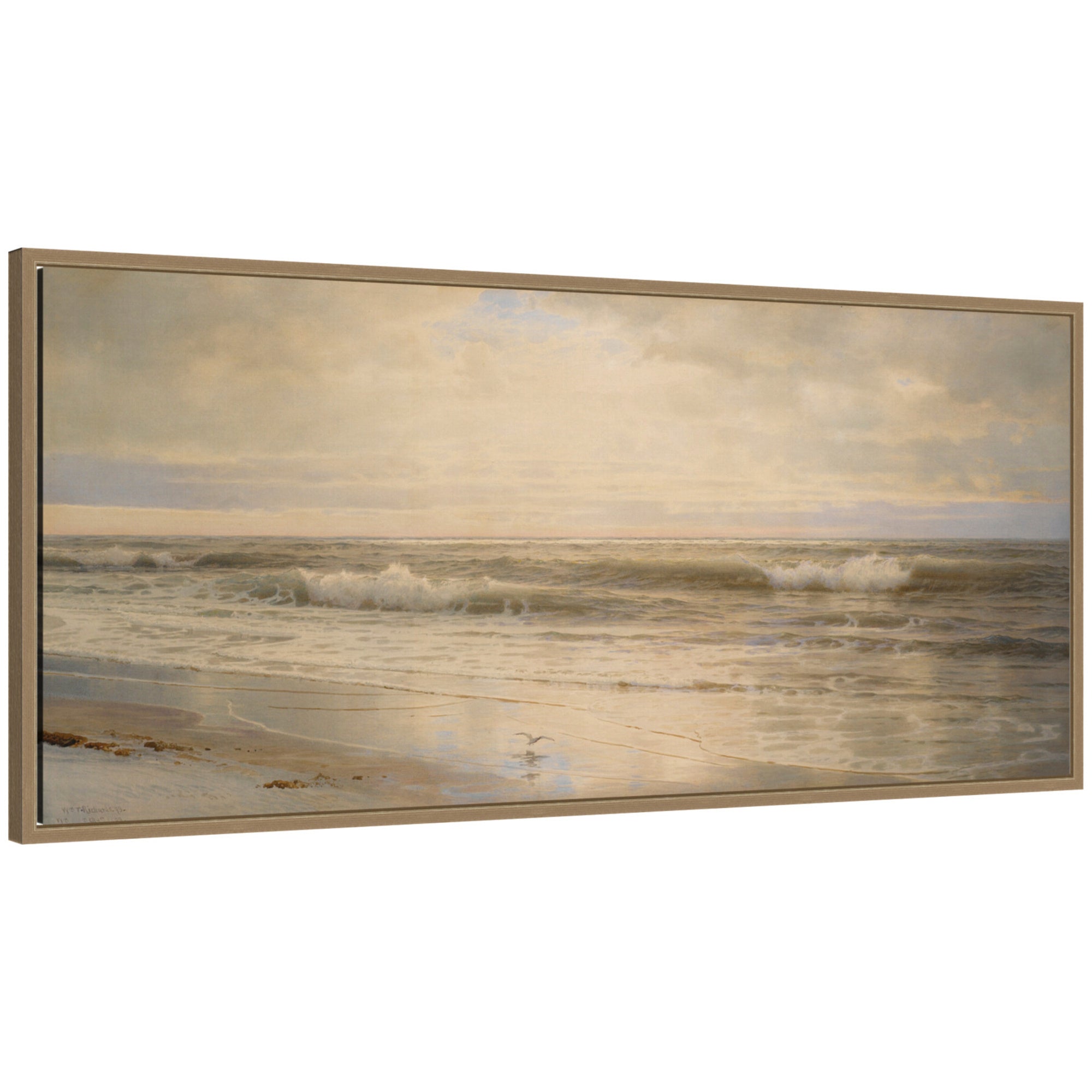 Framed Canvas Sylvie Dark Gold 40x18 1