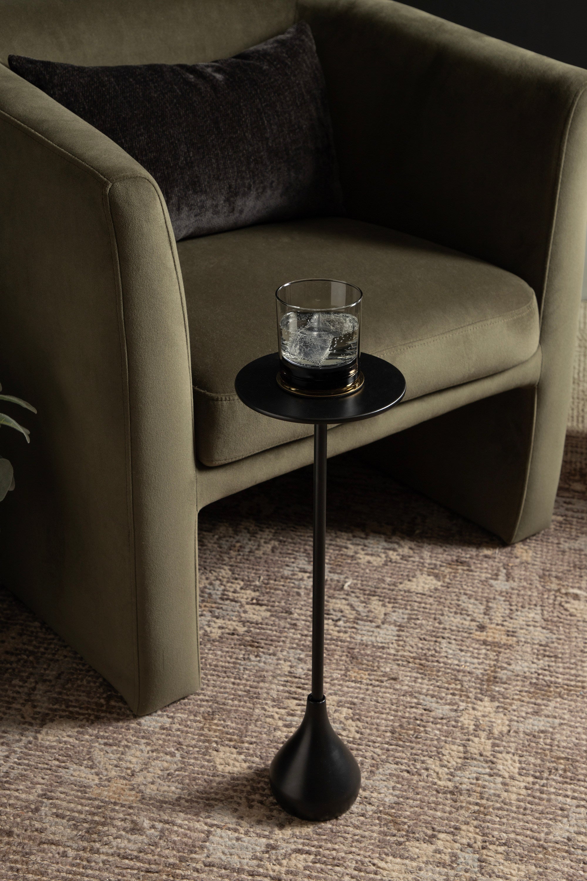 Drink Table Black 7x7x20 6
