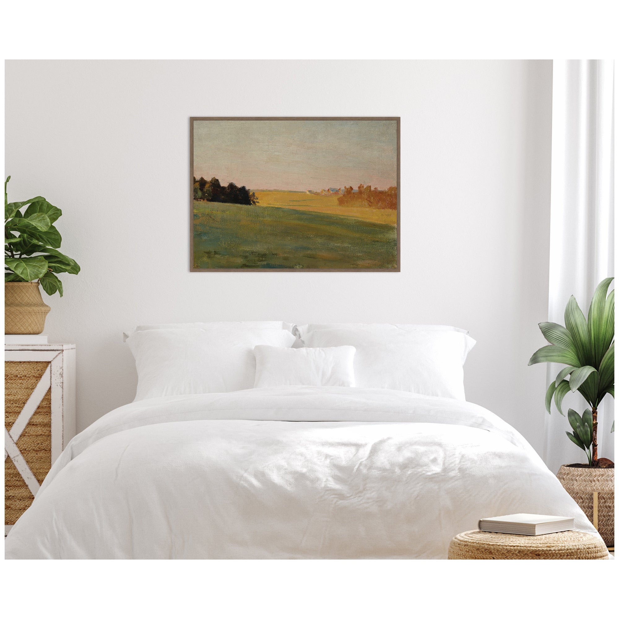 Framed Canvas 38 x 28 Sylvie Walnut 5