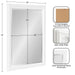 Rectangle Mirror White 24x34 2