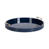 Lipton Round Decorative Tray with Metal Handles