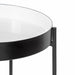 Side Table 15x15x24 Black White 4