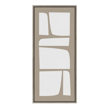 Framed Canvas 18x40 Sylvie Graywash 2