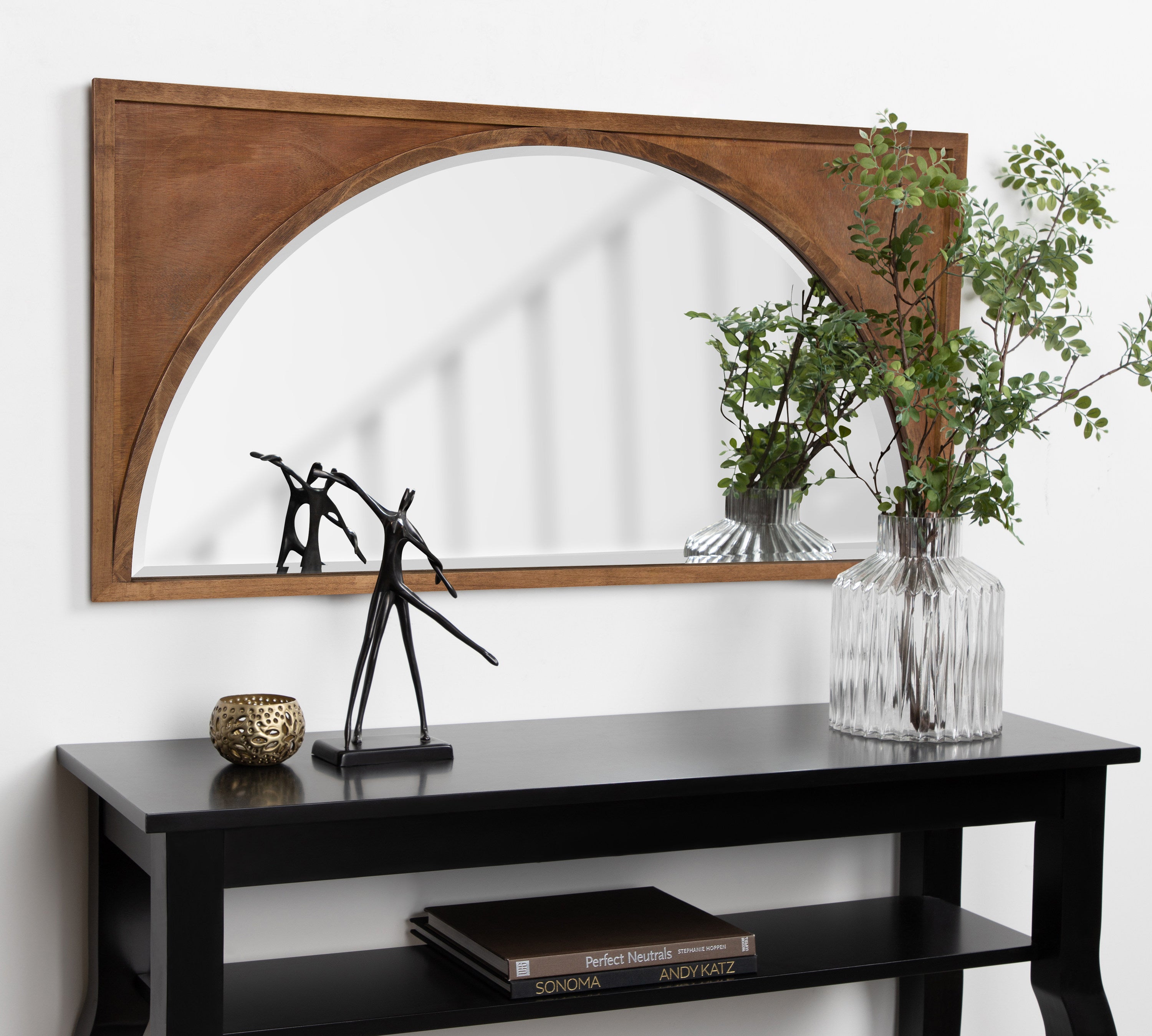 Arch Mirror Brown 21.5x42 5