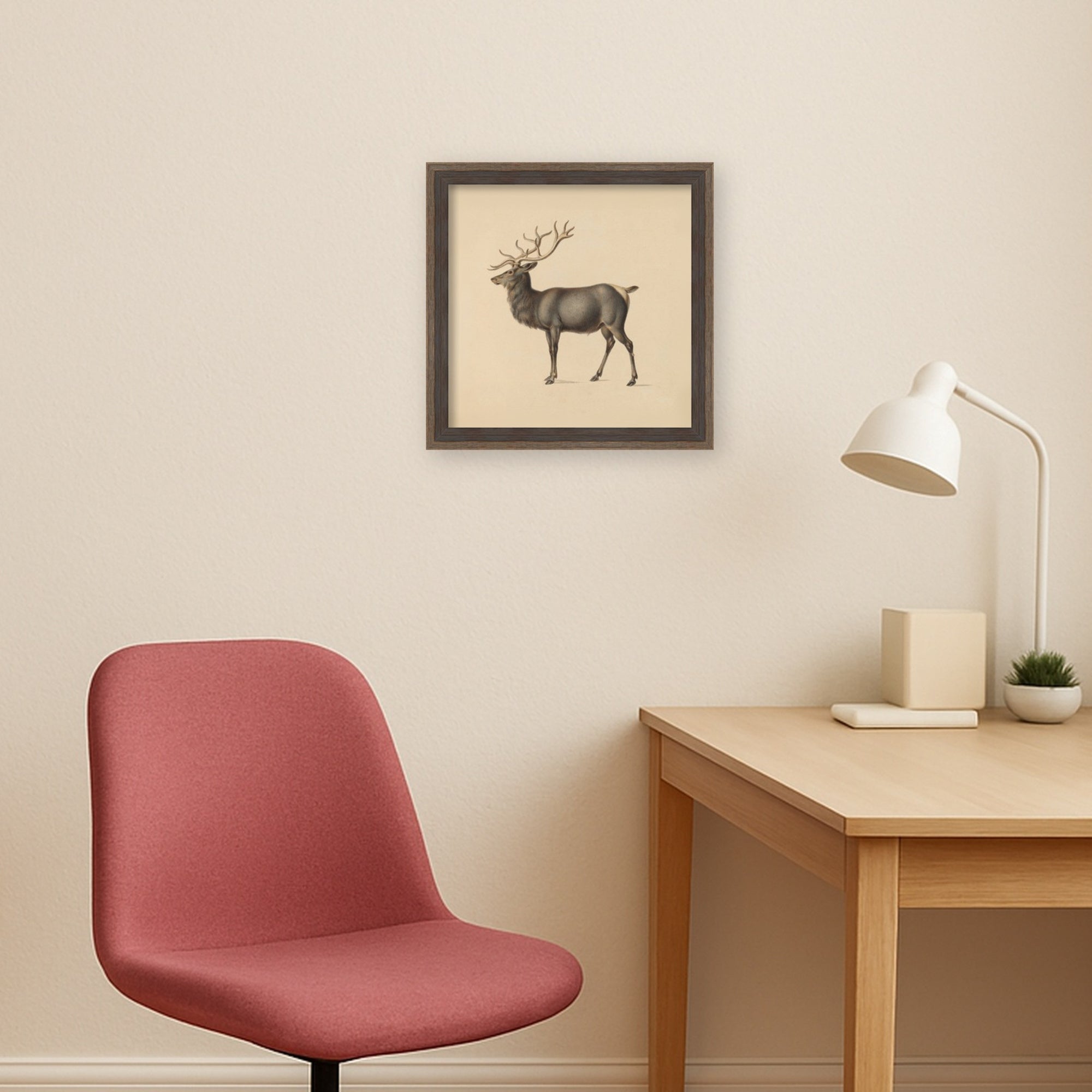 Mounted Canvas Hardwood Wedge Mocha 11x11 5