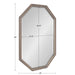 Octagon Mirror Gray 24x36 5