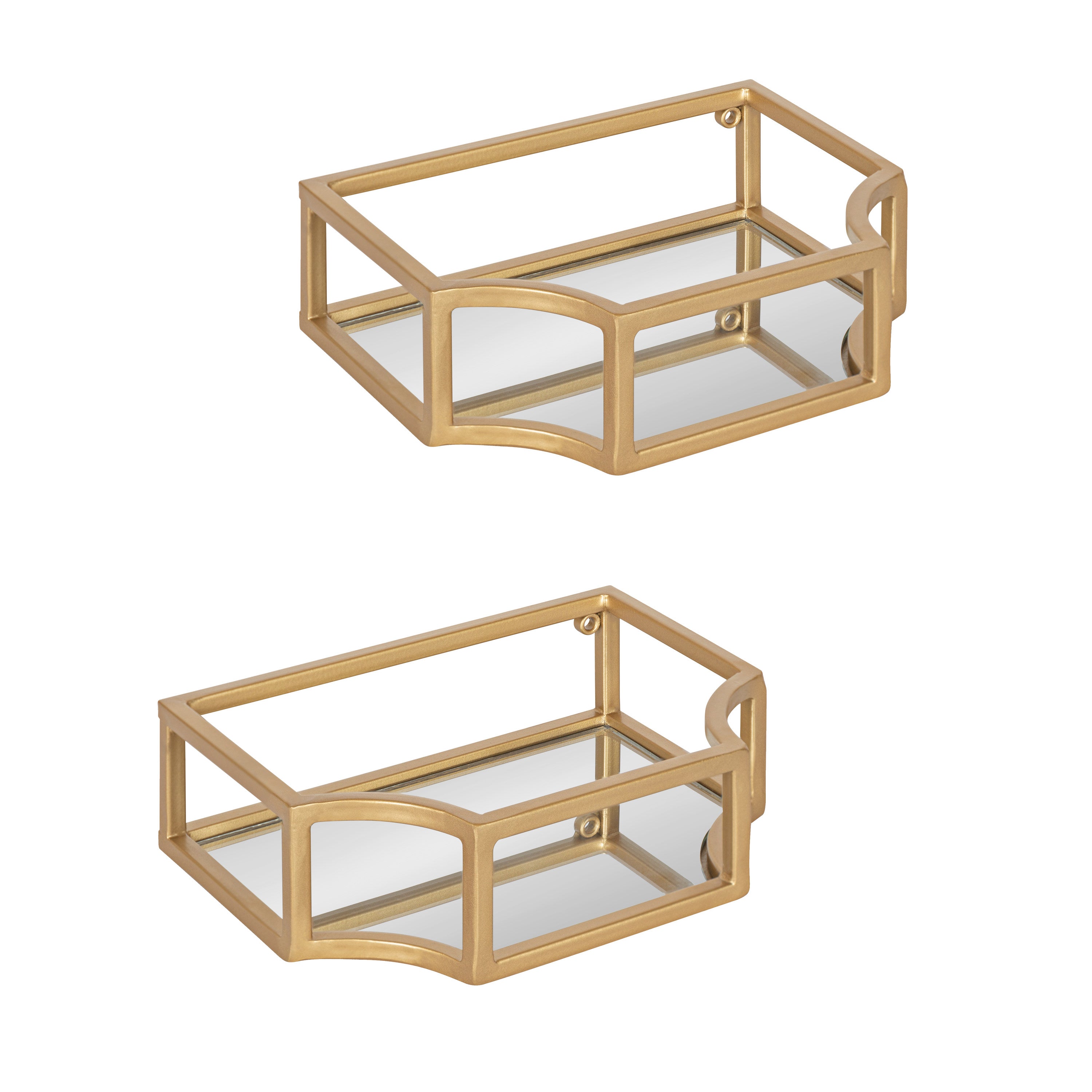 Floating Shelf Gold 2 Piece 1
