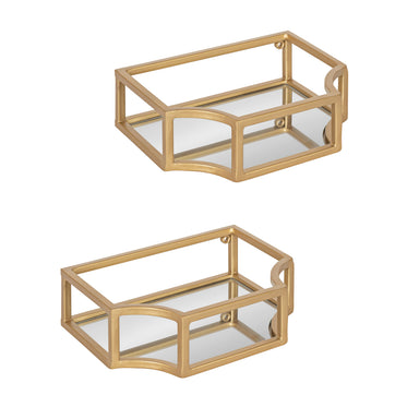 Floating Shelf Gold 2 Piece 1
