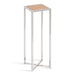 Side Table Rustic Brown Silver 7x7x21 1