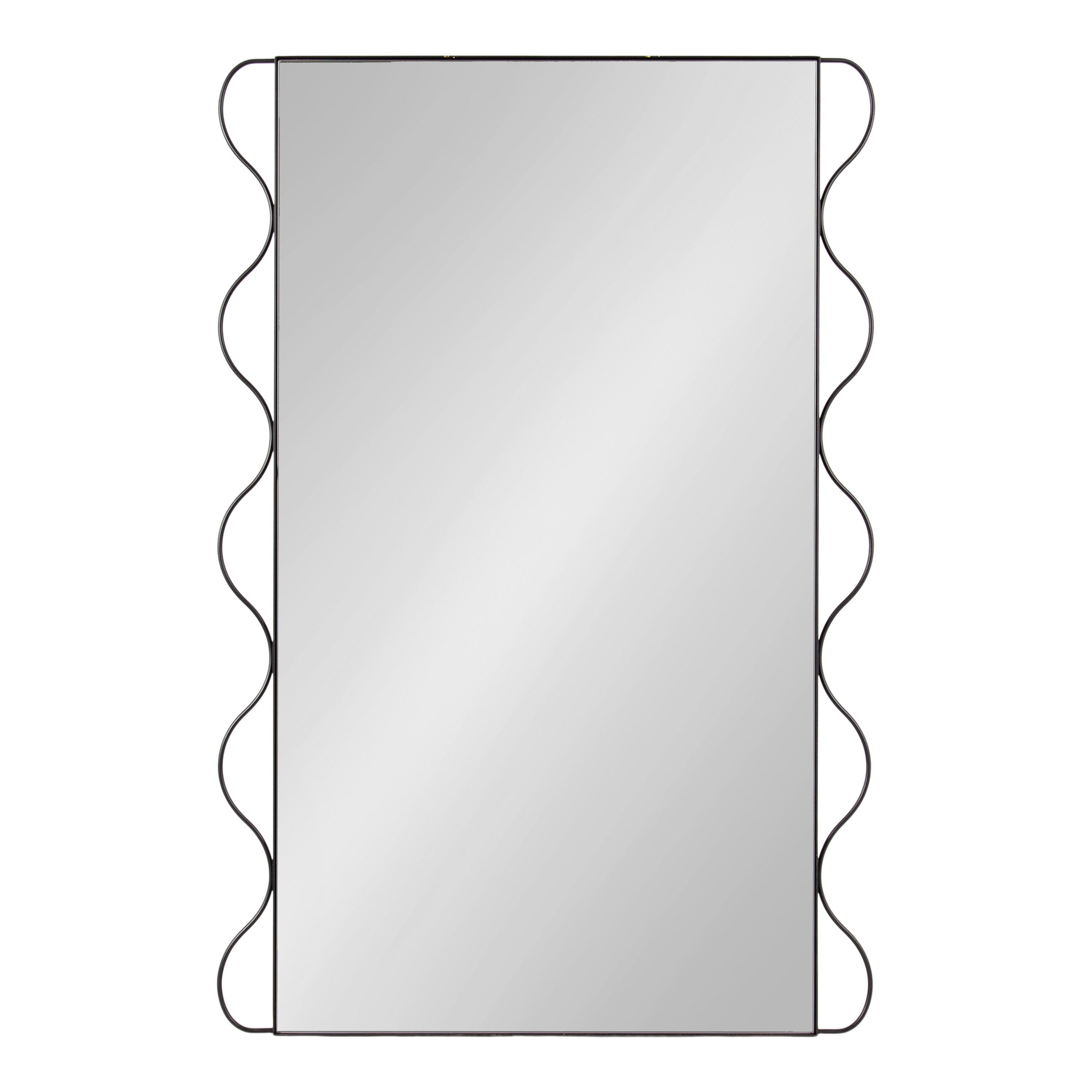 Wriggle Wavy Wall Mirror Metal