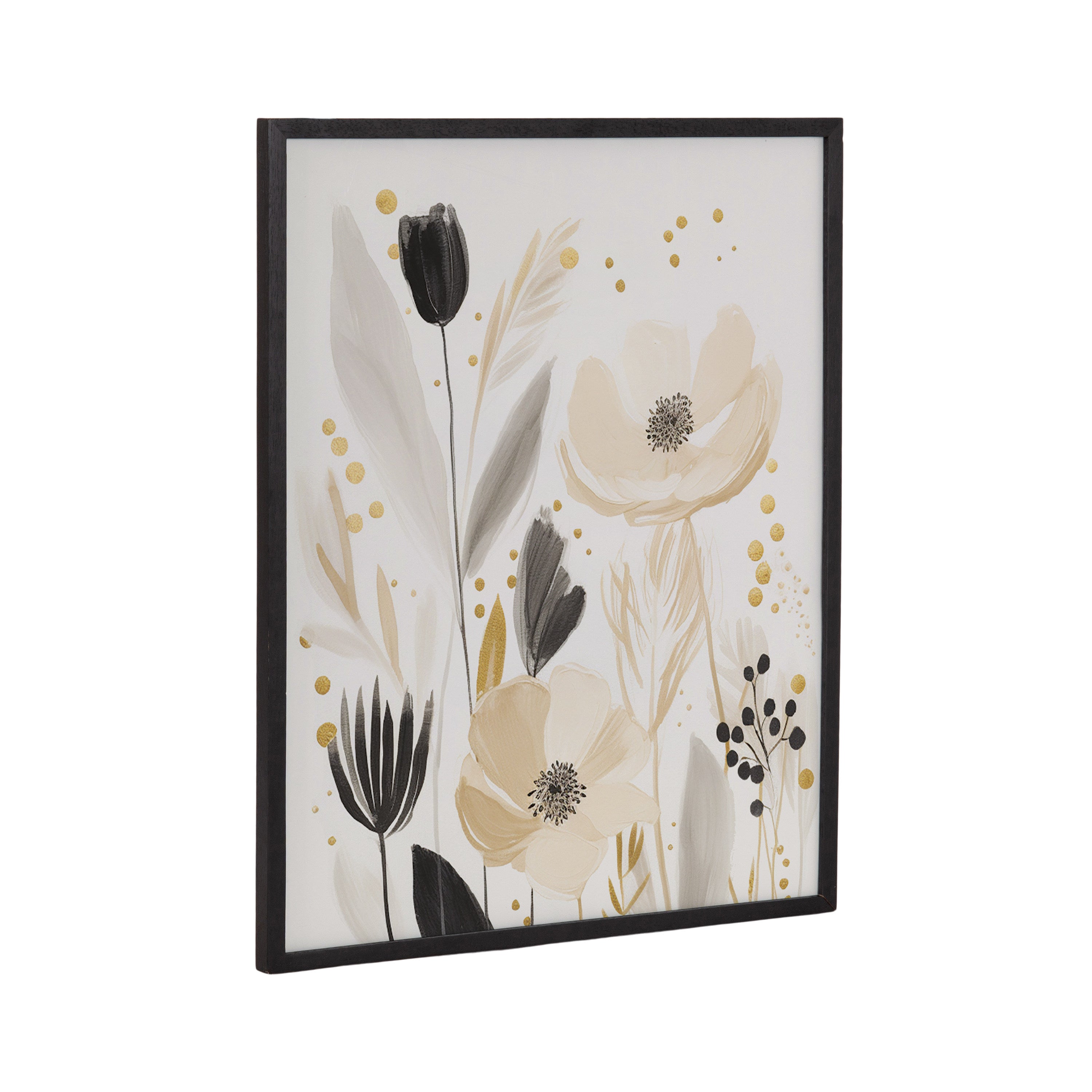 Gallery Modern Muted Cottage Floral Abstract Print by The Creative Bunch Studio