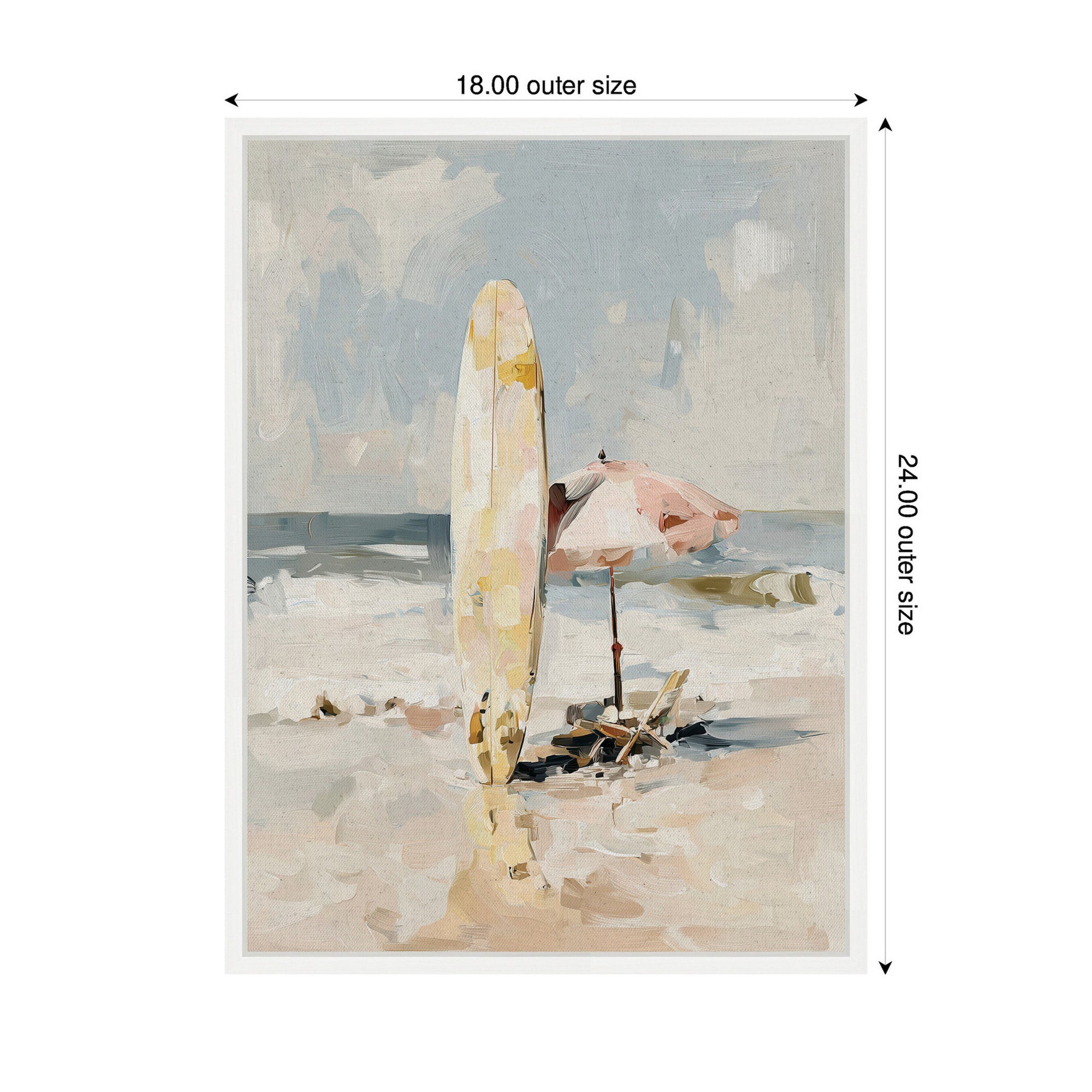 Framed Canvas Sylvie White 18x24 2