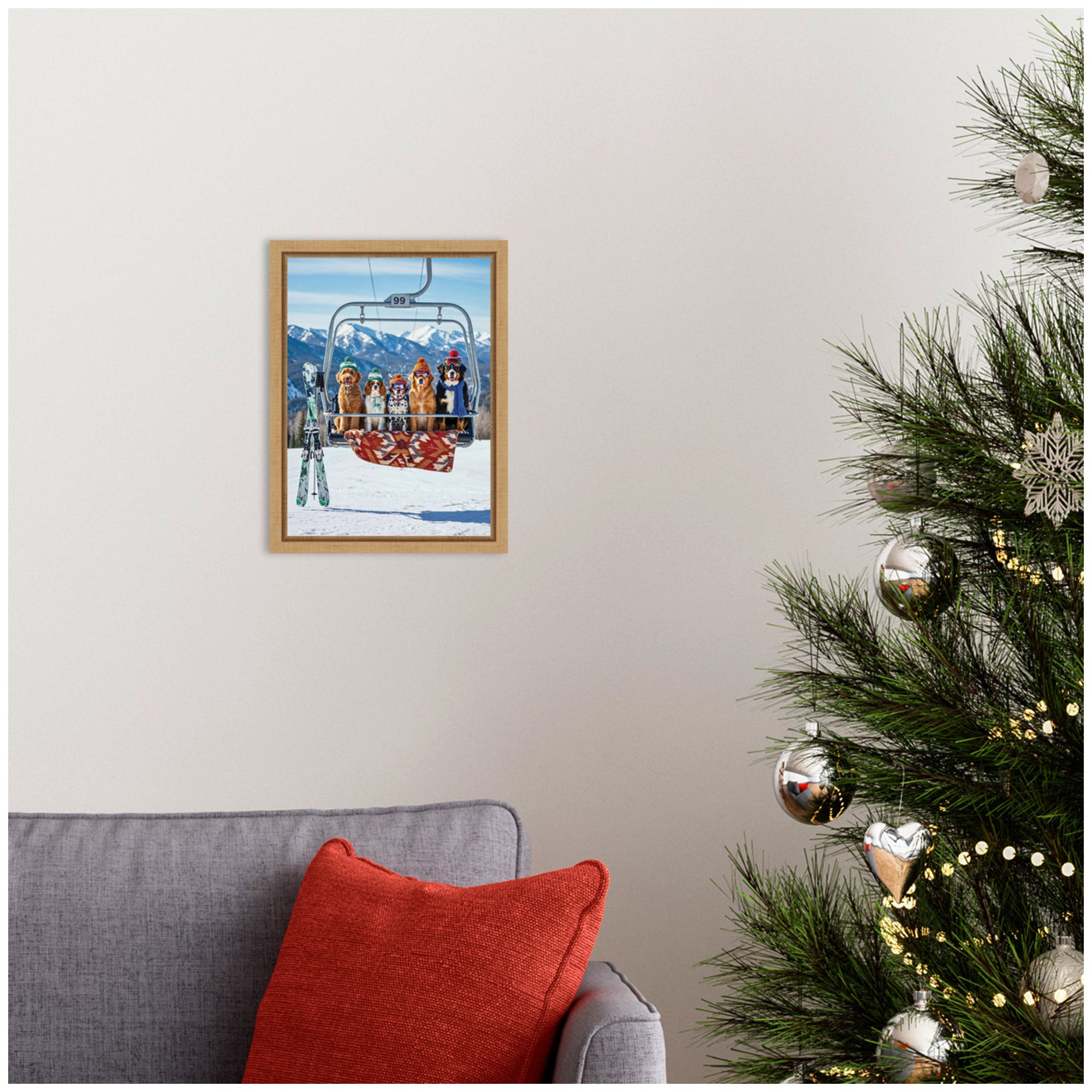 Framed Canvas Sylvie Natural 10x13 5