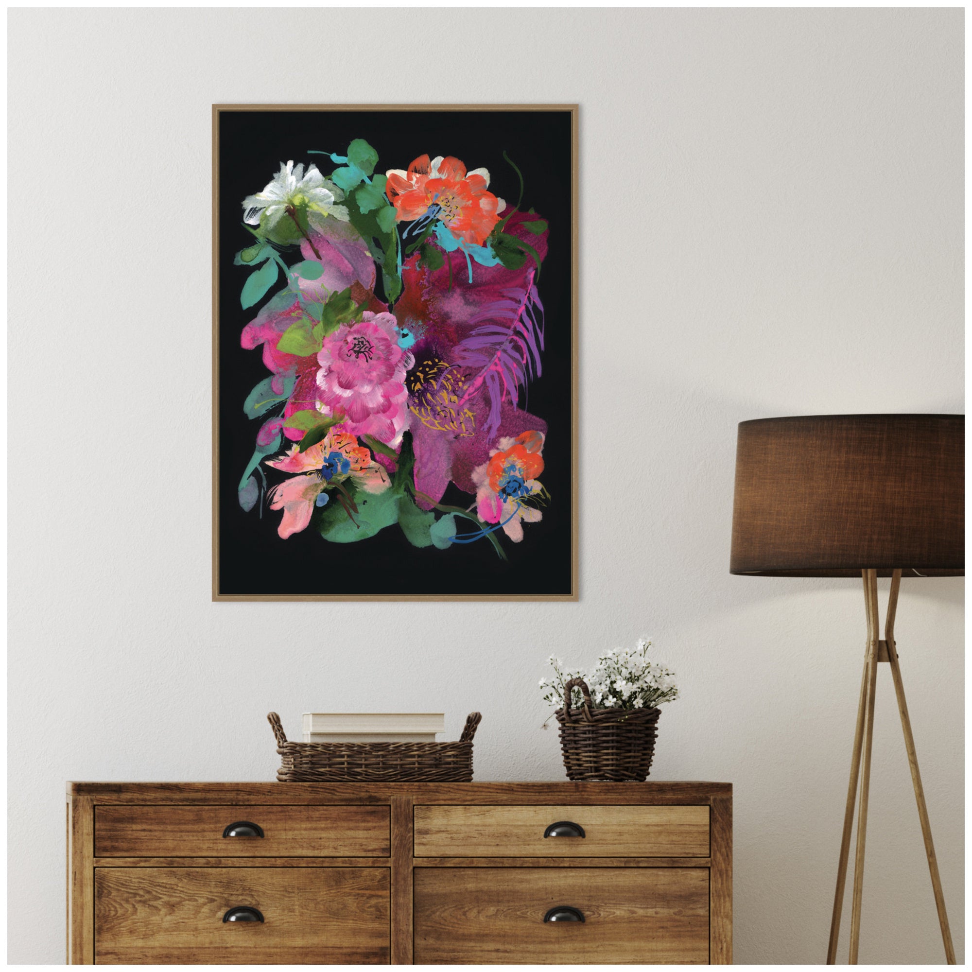 Framed Canvas 28x38 Sylvie Dark Gold 7
