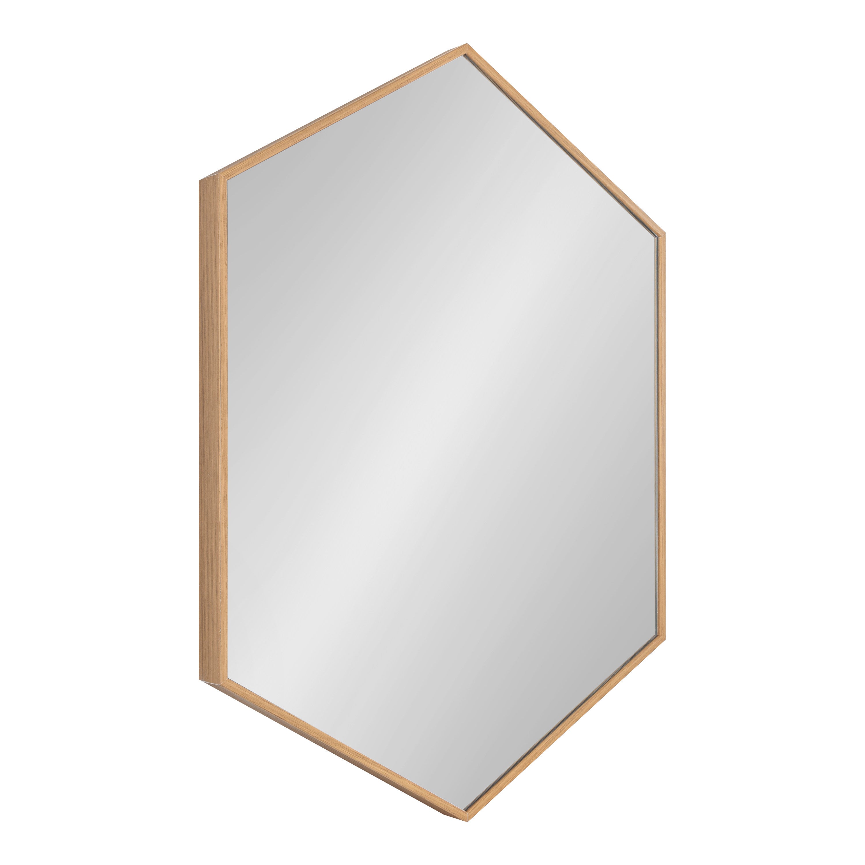 Hexagon Mirror Natural 22x31 1