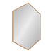 Hexagon Mirror Natural 22x31 1