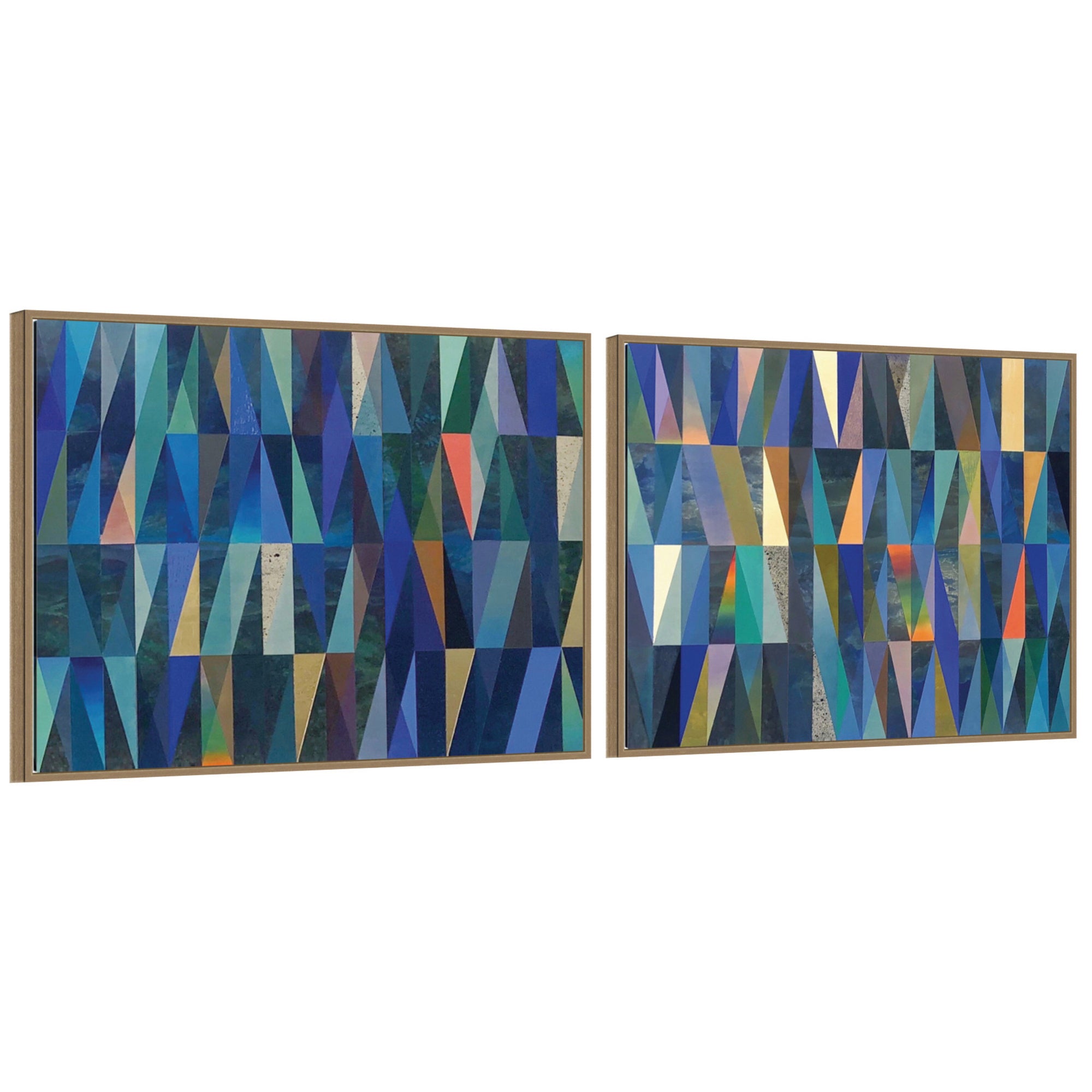 Art Set 2 Piece Set 28x38 Sylvie Dark Gold 1