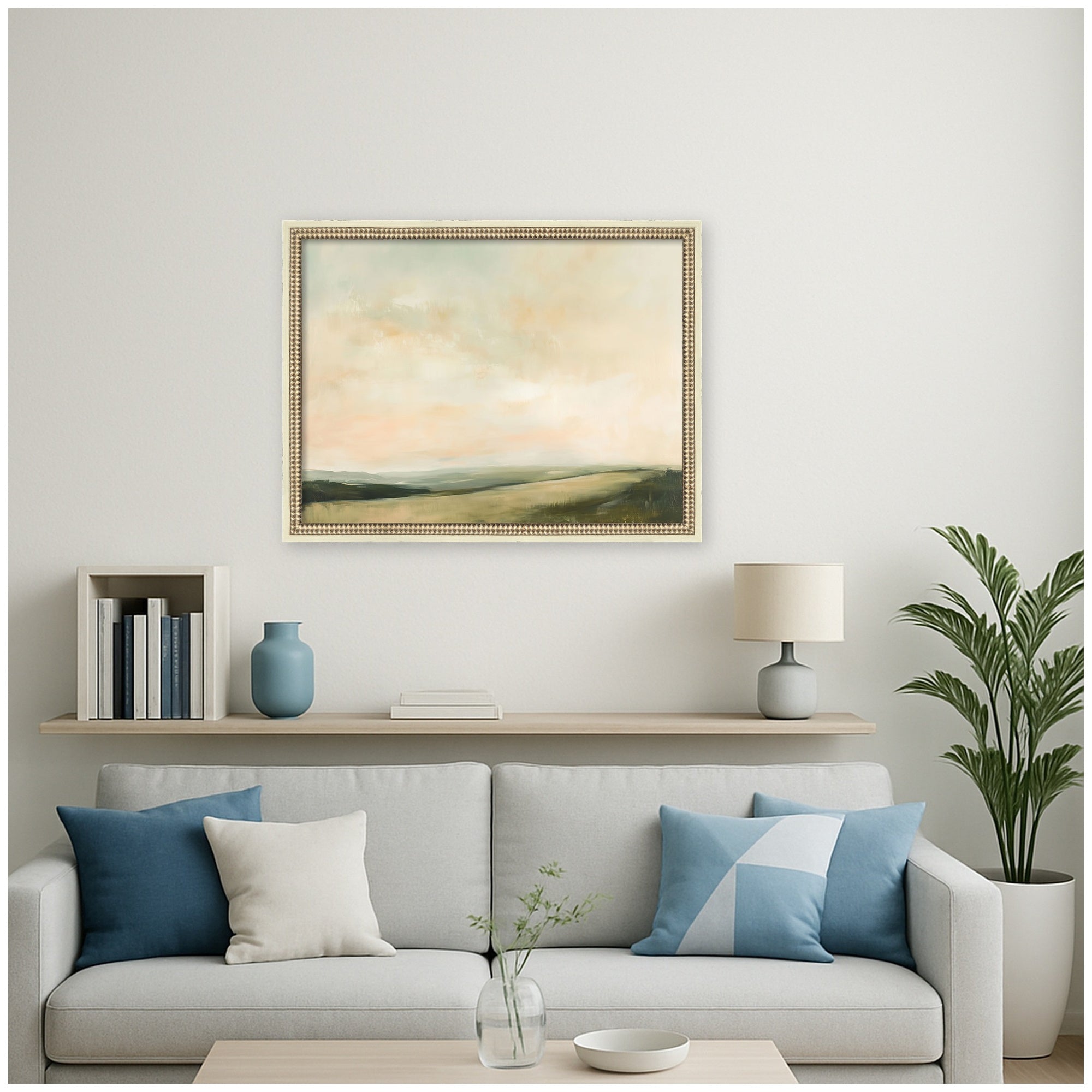 Mounted Canvas 26x20 Castellan Distressed White 6