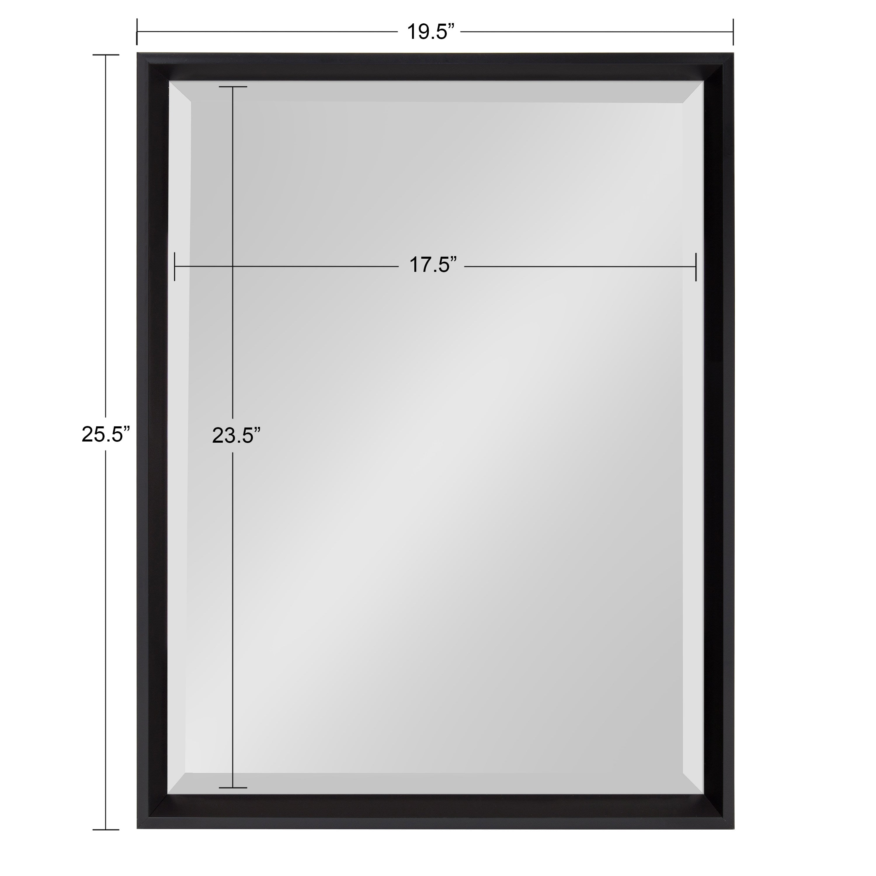 Decorative Wall Mirror Black 19.5x25.5 5
