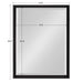 Decorative Wall Mirror Black 19.5x25.5 5