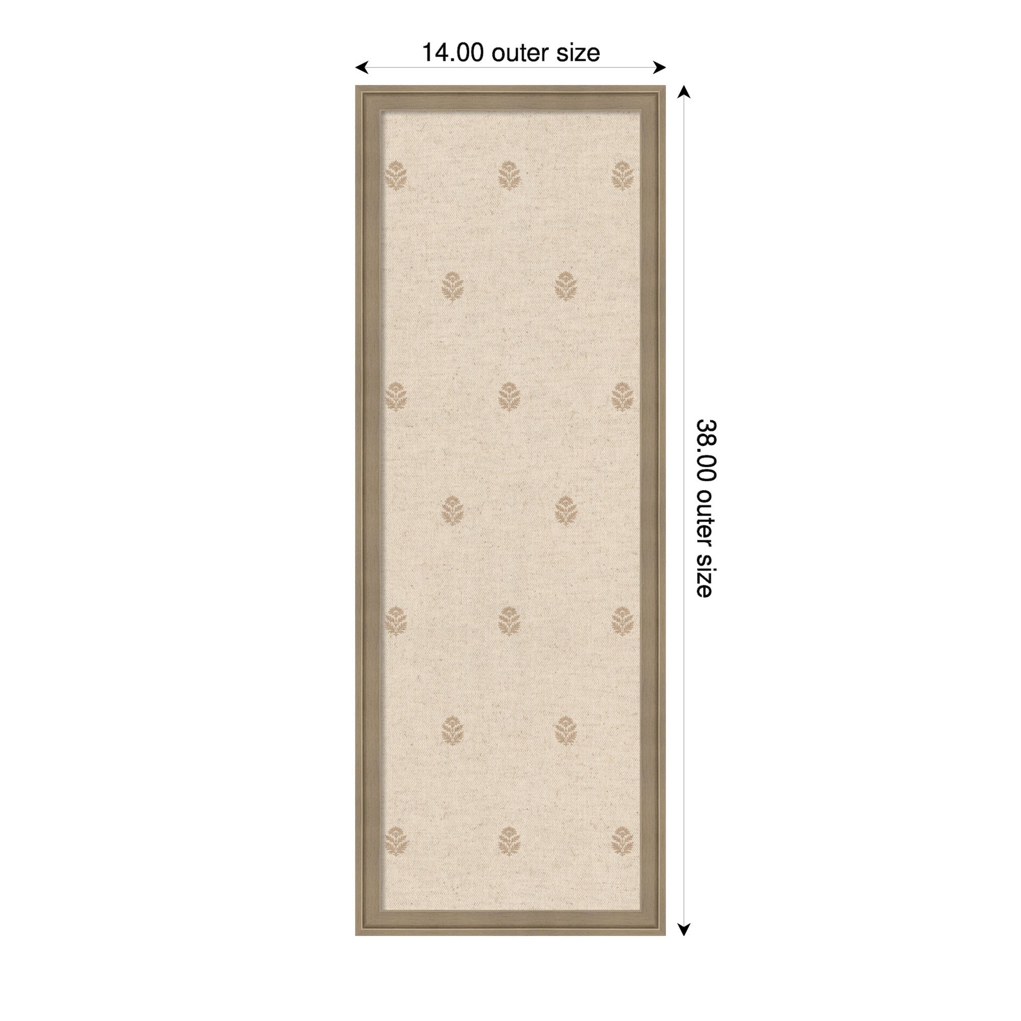 Magnetic Canvas 14x38 Florence Light Brown 2