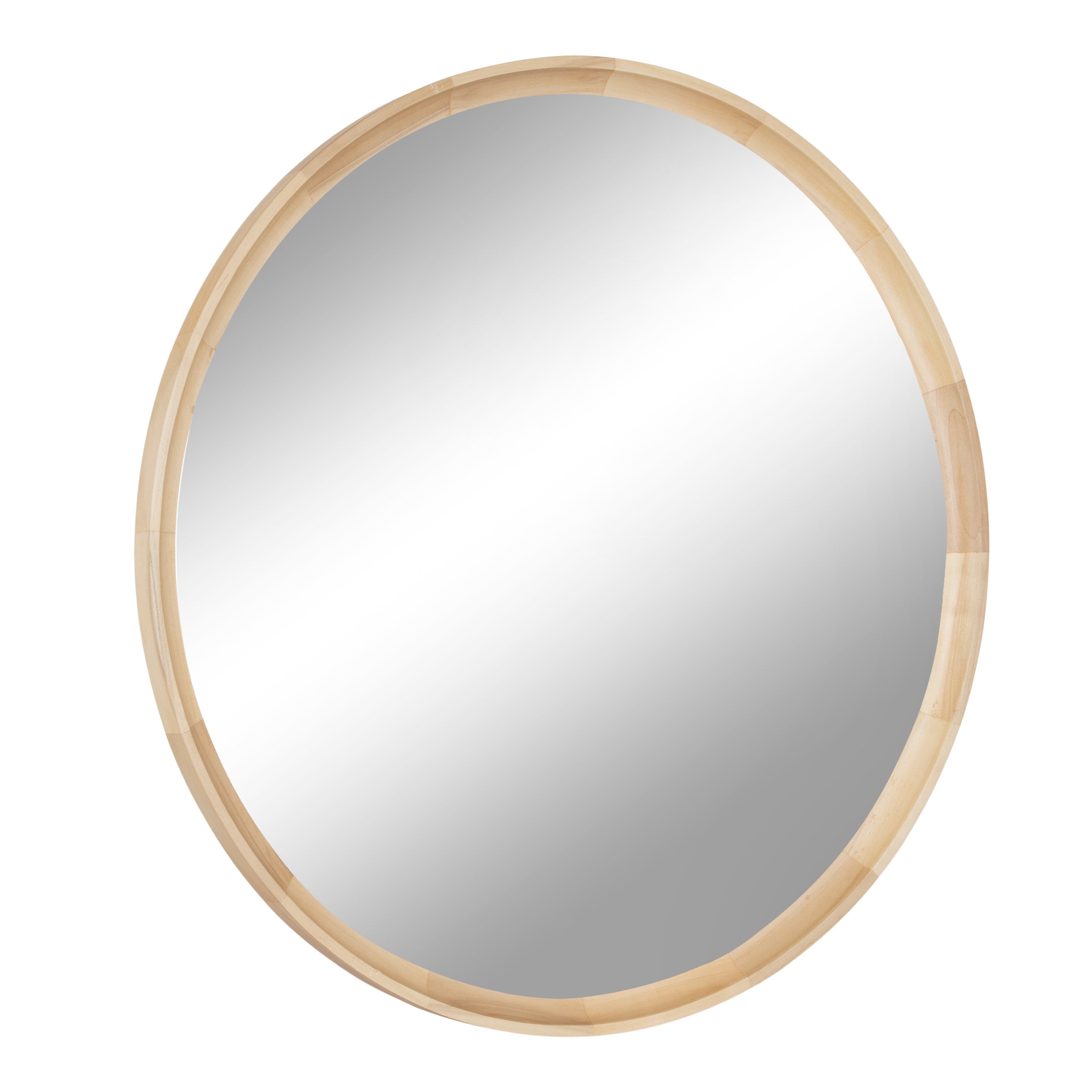 Round Mirror Natural 34" Diameter 1