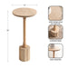 Drink Table Natural Beige 10x10x22 2
