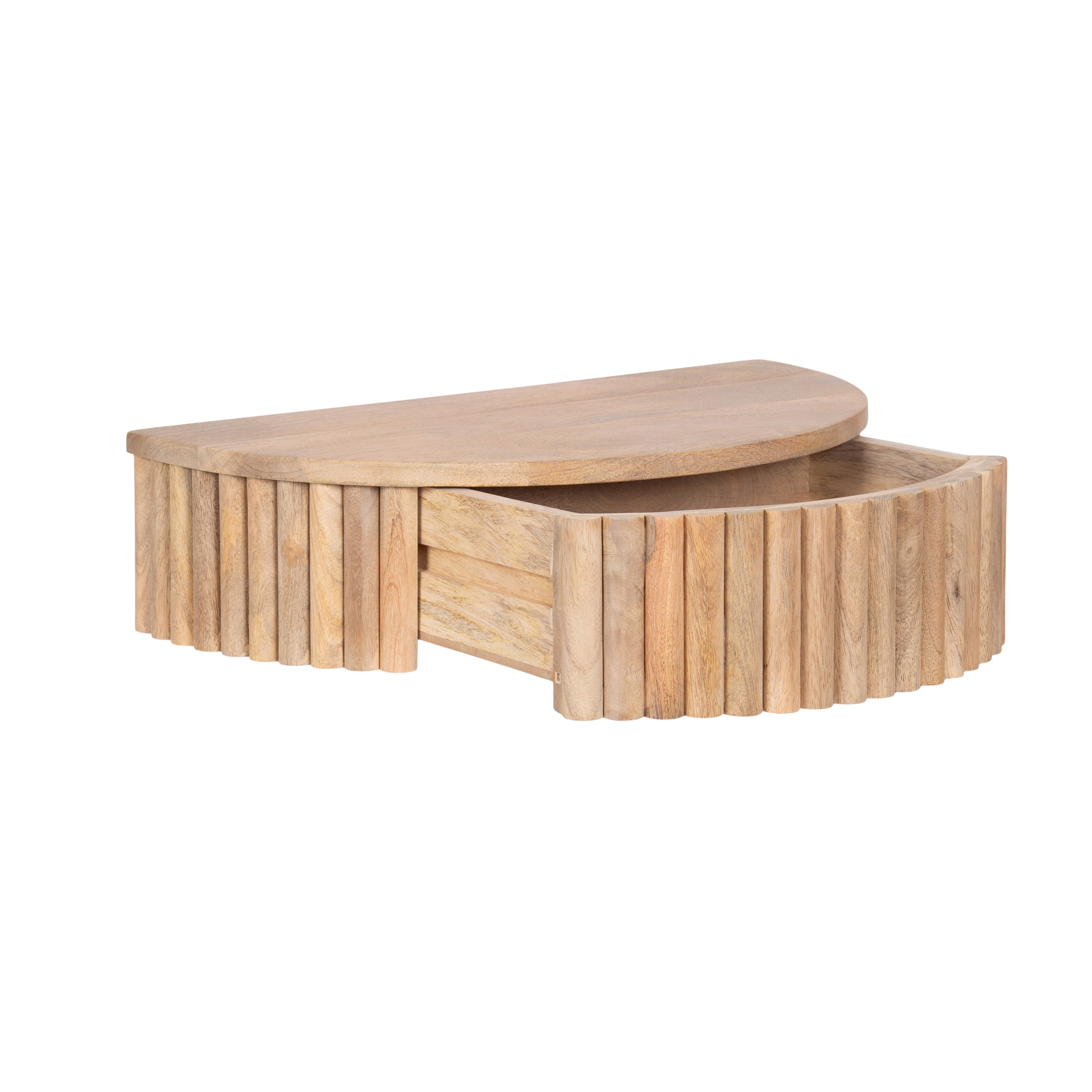 Floating Side Table Natural Beige 20x11x6 6