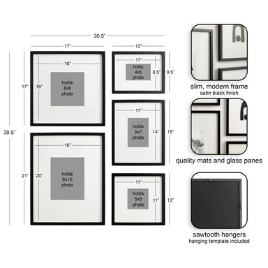 Frame Box Set Black 5 Piece 2